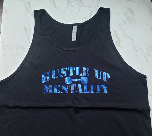 Tank Black Blue letters